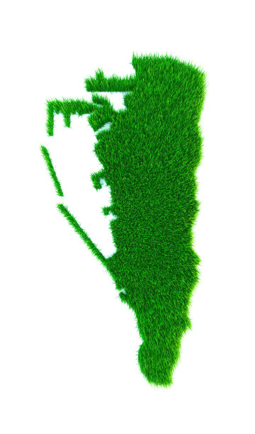 草直布罗陀地图，孤立在白色图片下载