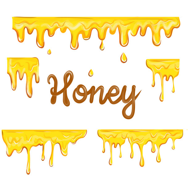 滴蜂蜜。金图片下载