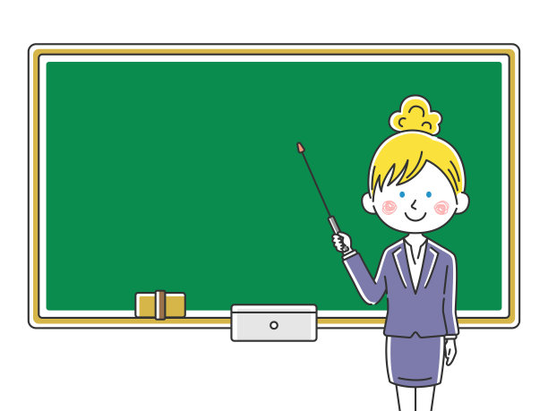 白人教师讲课的插图。图片下载