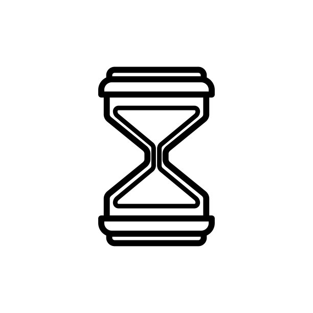 沙漏图标设计矢量模板图片下载