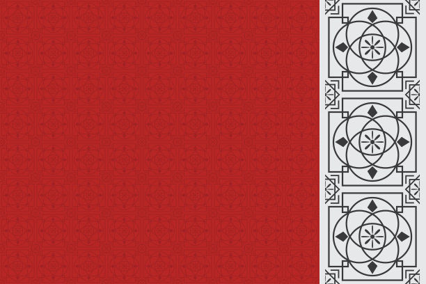 中国图案传统设计。矢量图图片下载