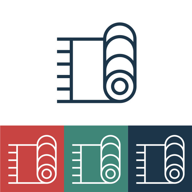 带地毯的线性矢量图标图片下载