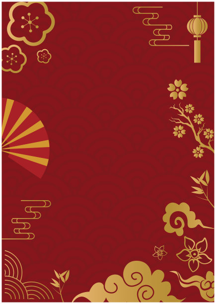 中式标签框材料图片下载