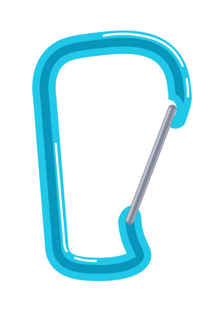 锁扣连接器隔离在白色背景上图片下载