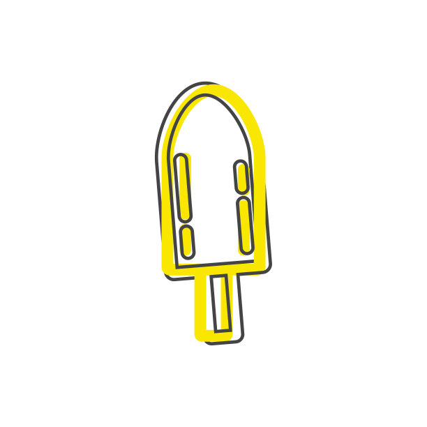 矢量图标冰淇淋。冰淇淋插图卡通风格卡通风格在白色孤立的背景。图片下载