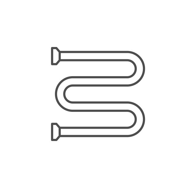 毛巾加热器线轮廓图标图片下载