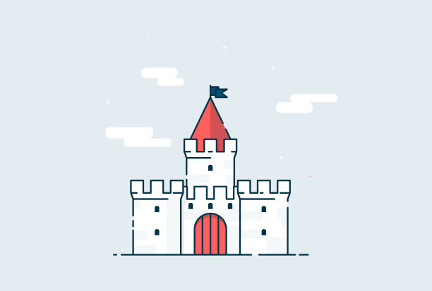 城堡插图图片下载