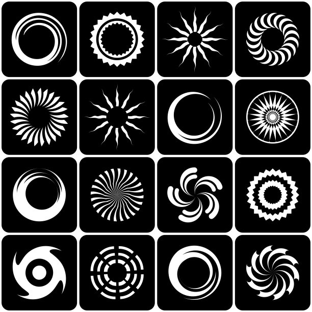 设计元素集。抽象的图标。图片下载