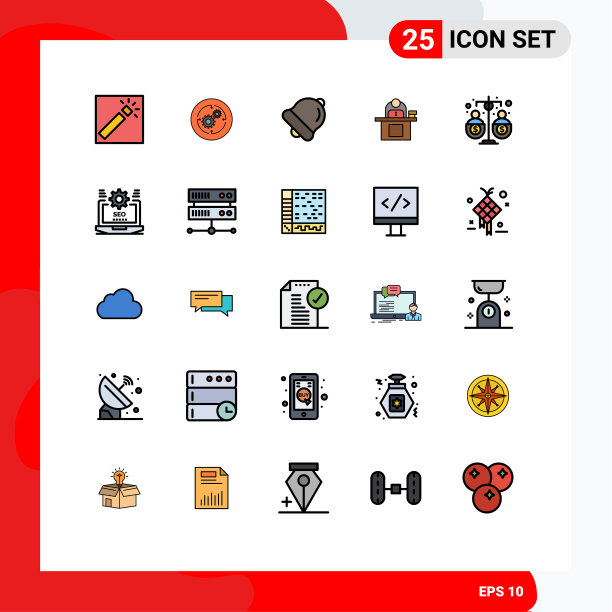 25填充线平面颜色的网站概念图片下载