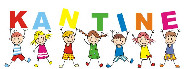 快乐的孩子与旗帜，矢量插图图片下载