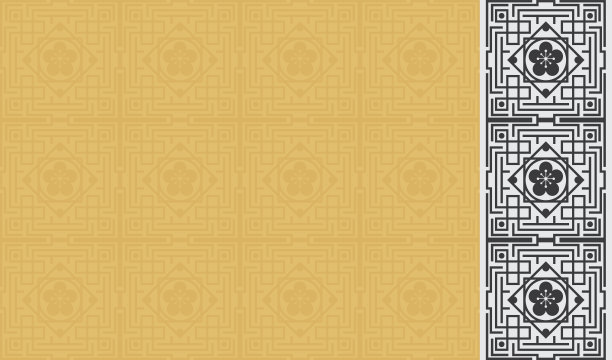 中国图案传统设计。矢量图图片下载