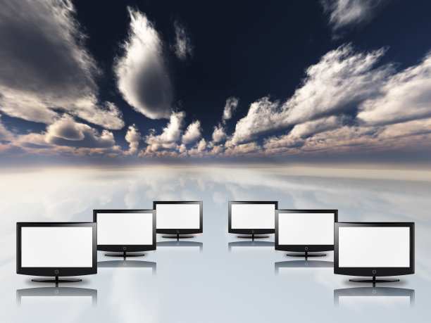 天空中空荡荡的平板图片下载