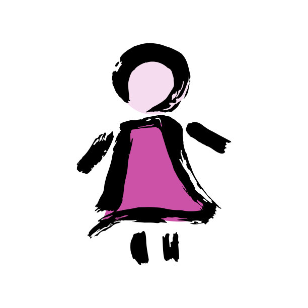 垃圾摇滚风格的图标。装饰元素。轮廓，卡通线图标图片下载