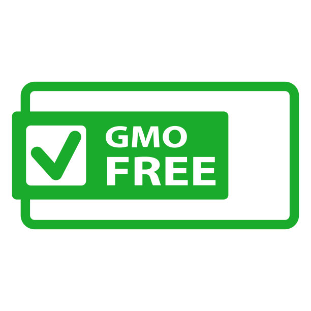 转基因免费徽章，标志，图标。矢量插图孤立在白色背景。食品标签或不干胶平贴设计。健康食品的概念。食品包装符号或营养产品营养标志图片下载
