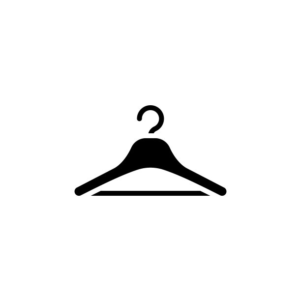 矢量衣架图标标志图片下载