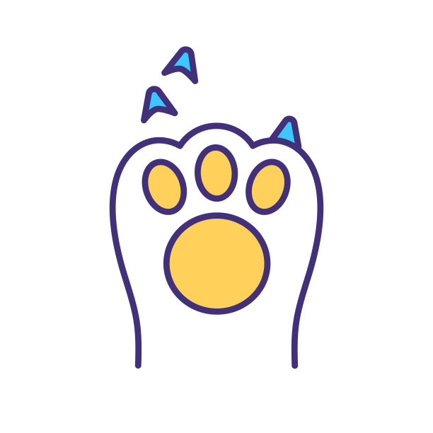 宠物指甲修剪RGB颜色图标图片下载