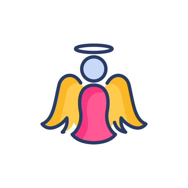 天使图标在矢量。标识图片下载