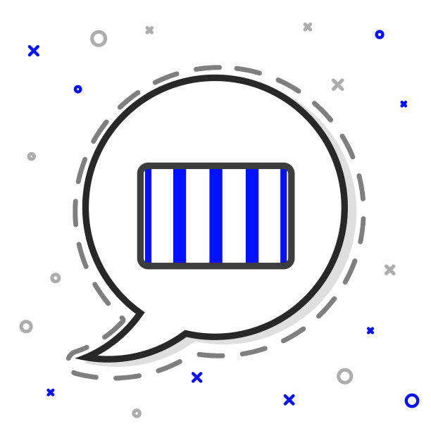 线条调色板指南图标隔离在白色背景上。模块化的网格。色彩斑斓的轮廓的概念。向量图片下载