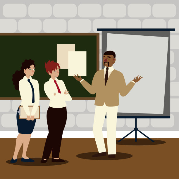 商人男女，上班族，团队合作办公室图片下载