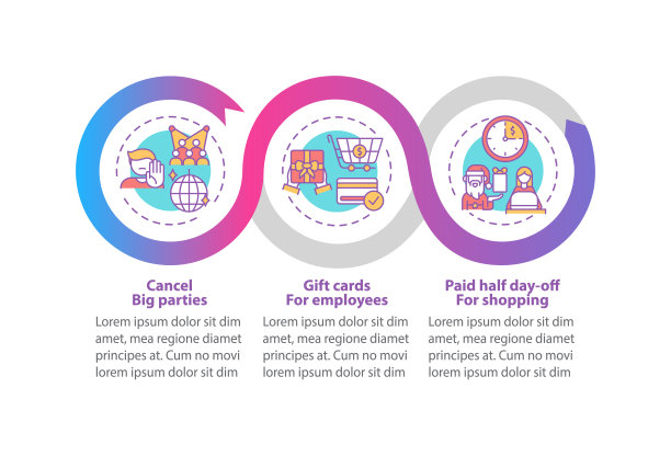 新冠友好办公室规划矢量信息图表模板图片下载