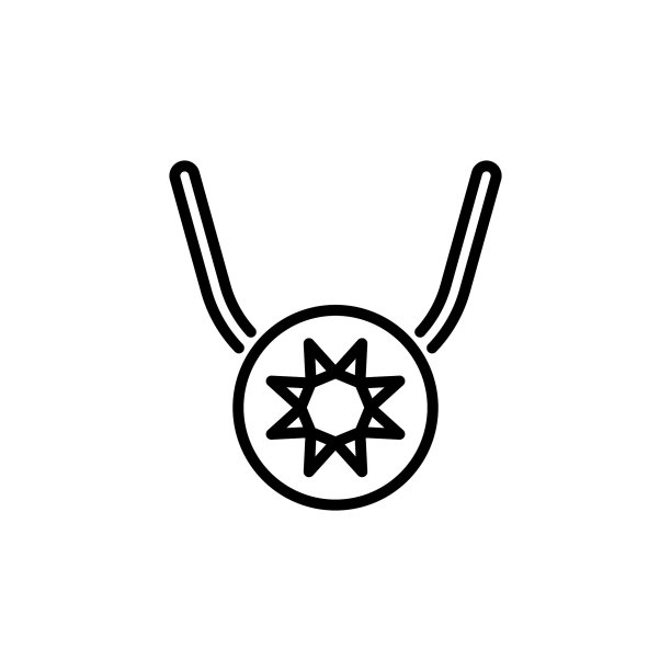 项链图标在矢量。标识图片下载