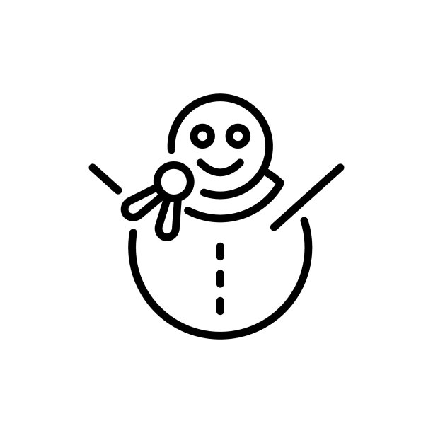 矢量雪人图标标志图片下载