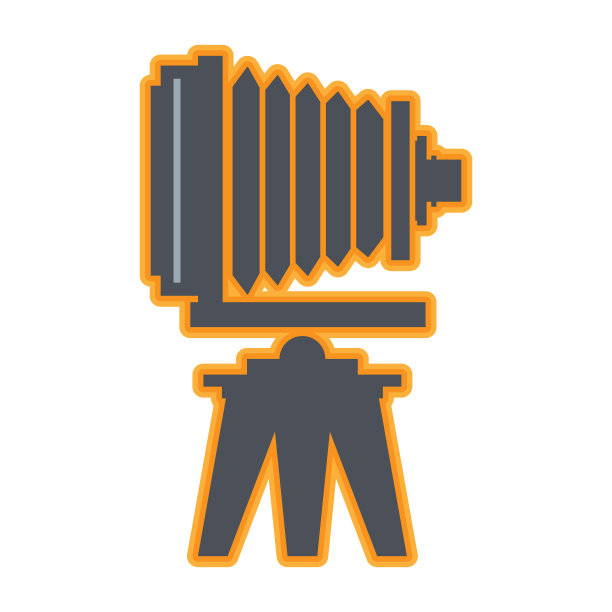 古董视图相机图标或标志图片下载