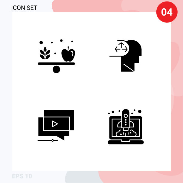 现代集4个立体字形和符号等图片下载