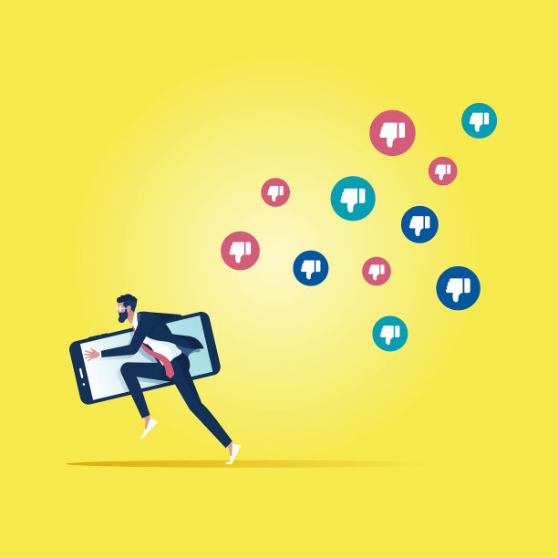 社交网络营销或社交媒体不认可的概念图片下载