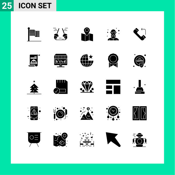 在网格上设置25个实象形文字图片下载