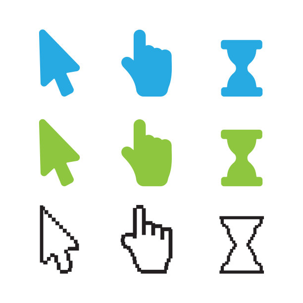 箭头游标。箭头光标像素为网络数字图片下载