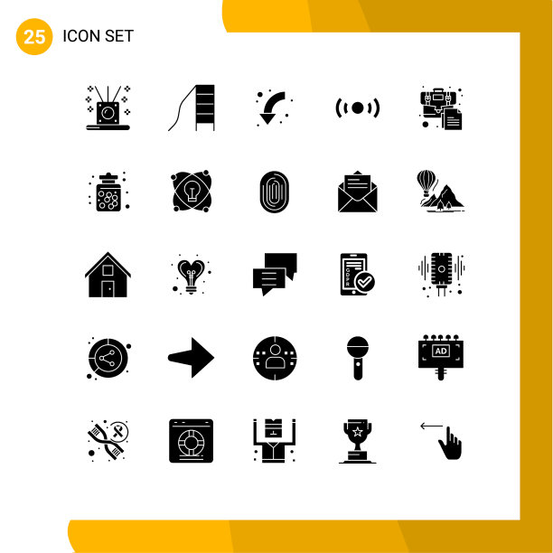 为用户体验分组25个实体符号和符号图片下载