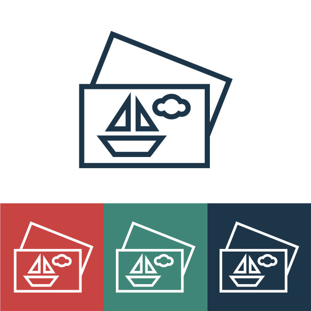 线性矢量图标与照片从休息图片下载