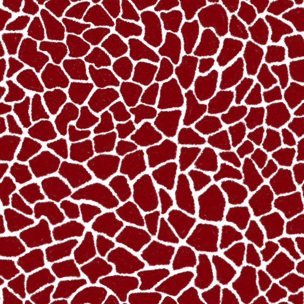 长颈鹿皮肤颜色无缝图案与时尚动物印花连续复制。混乱的马赛克勃艮第块在白色的背景。包装纸，有趣的纺织品印花，设计，装饰图片下载