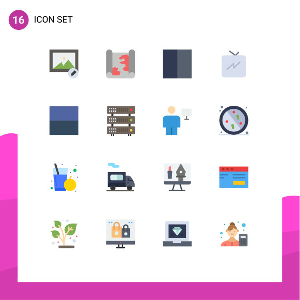 16个通用平色符号符号数据库图片下载