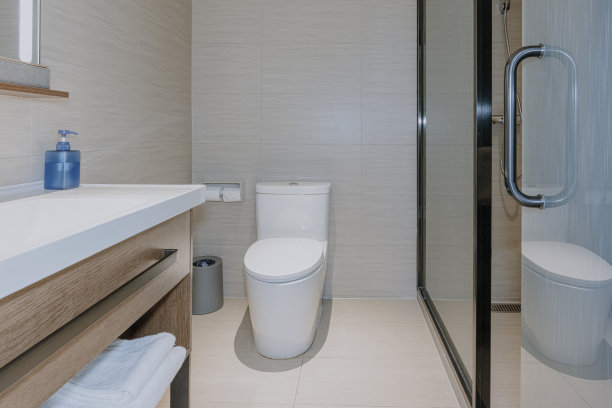 干净舒适的白色马桶图片下载