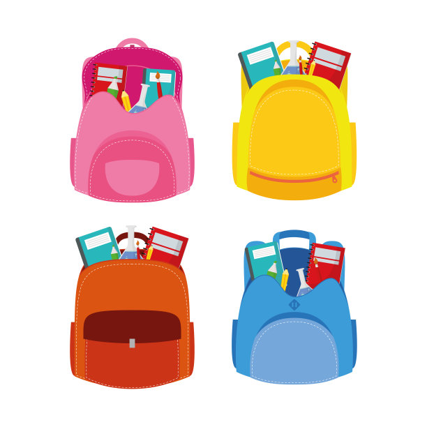 带书包的返校季海报图片下载