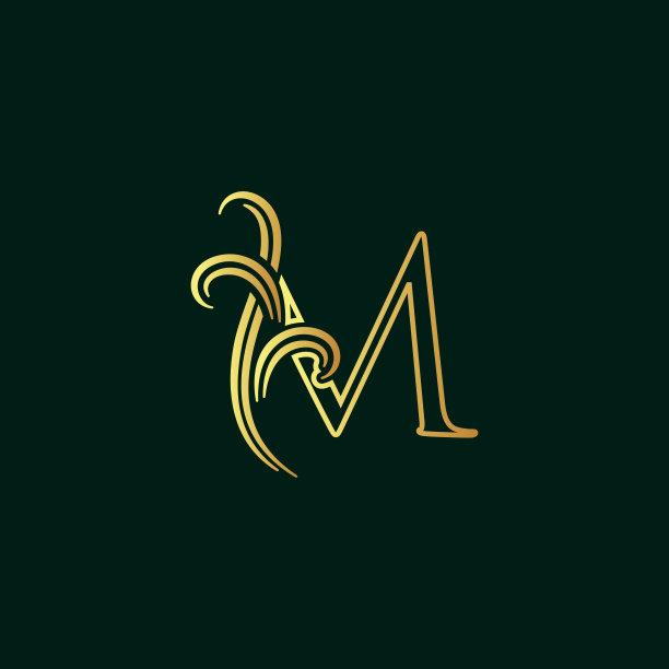 优雅的初始线M图片下载