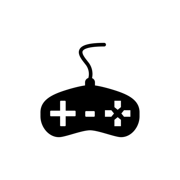 游戏控制器，操纵杆图标设计矢量模板插图图片下载