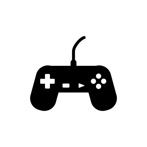 游戏控制器，操纵杆图标设计矢量模板插图图片下载