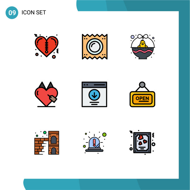 9 .用户界面填充线平色包的图片下载