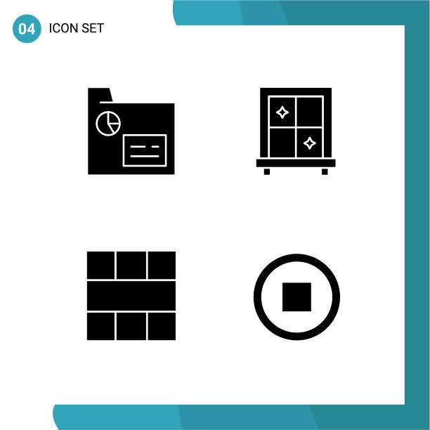 在业务布局的网格上设置4个实字形图片下载