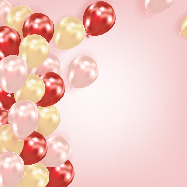 节日背景与气球。为派对、生日、周年纪念、情人节、婚礼等节日设计。模板贺卡，横幅，海报，邀请，传单图片下载