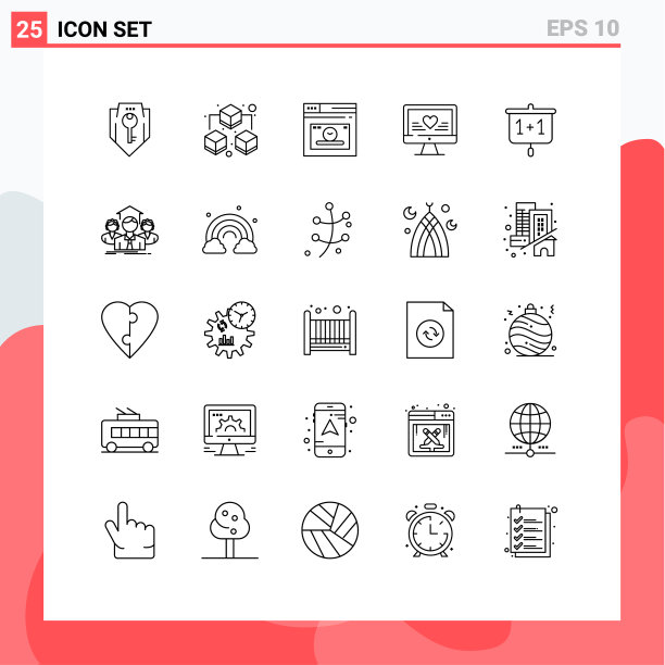 用户界面包25个基本行图片下载