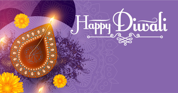 排灯节设计模板假日海报图片下载