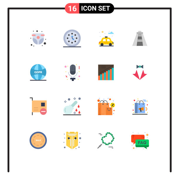 股票图标包16行符号和符号图片下载