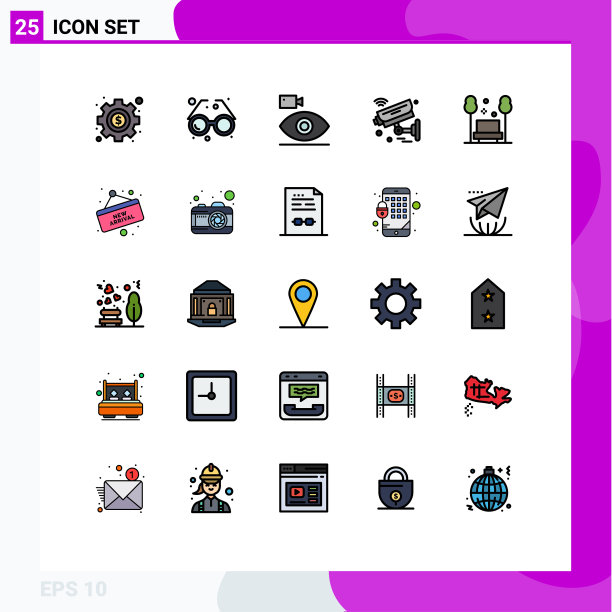 25填充线平面颜色的网站概念图片下载