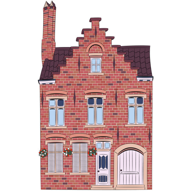 历史上中世纪的传统石屋图片下载