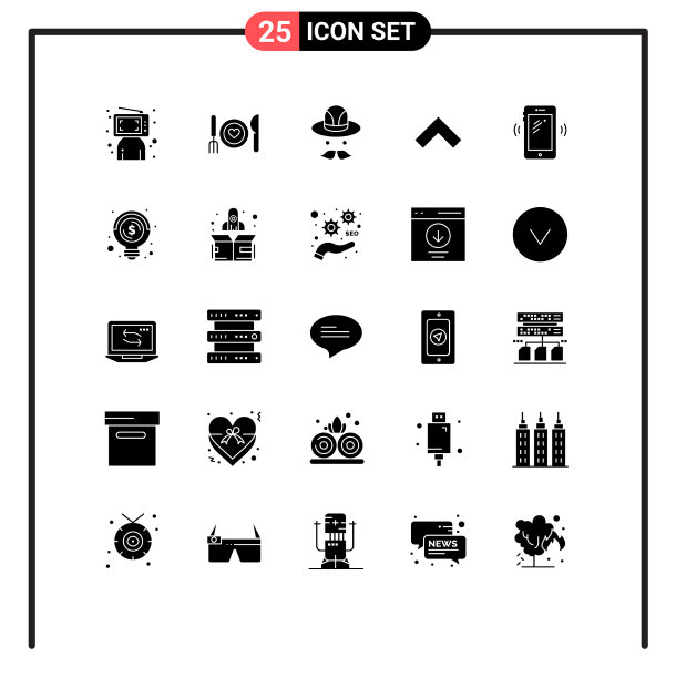 包25现代固体符号符号和符号图片下载