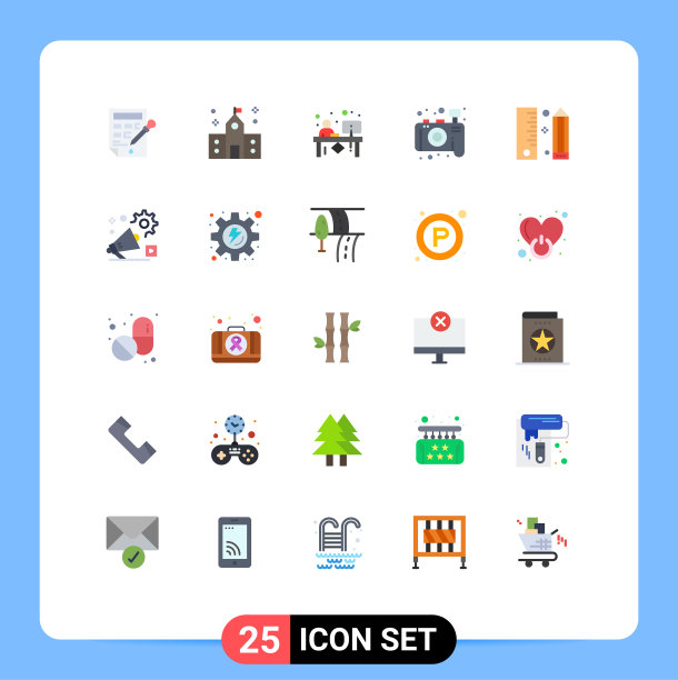 通用图标符号组25现代扁平图片下载